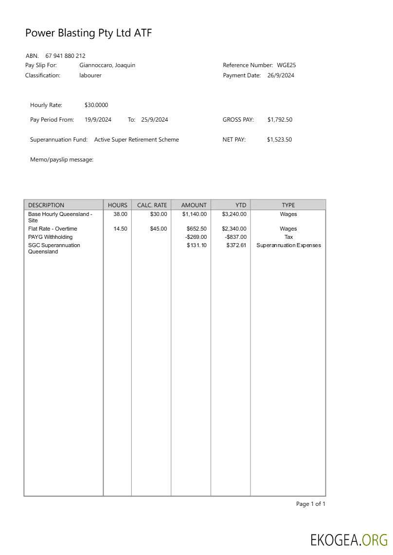 Modèle de fiche de paie Power Blasting aux formats Word et PDF.pdf, 1